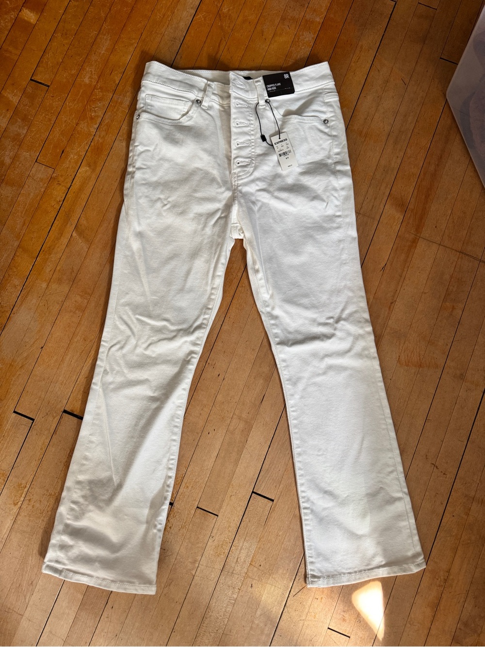 Express cropped flare- high rise